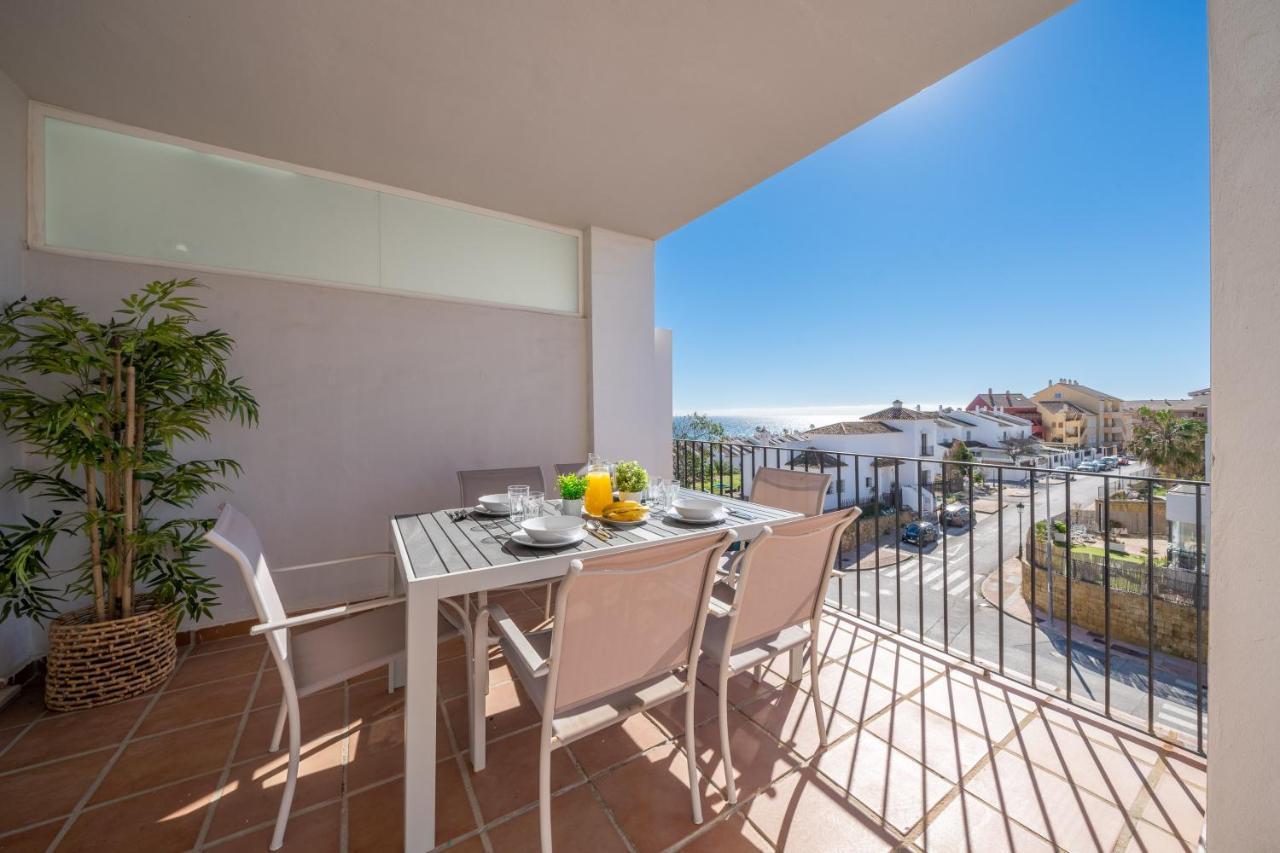 Apartamento Con Vistas Al Mar En Manilva Playa Esterno foto