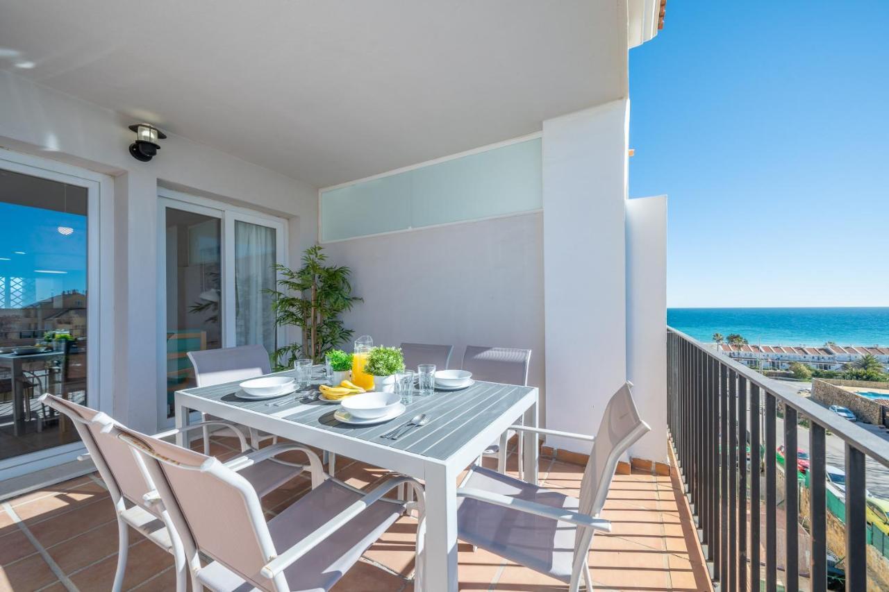 Apartamento Con Vistas Al Mar En Manilva Playa Esterno foto